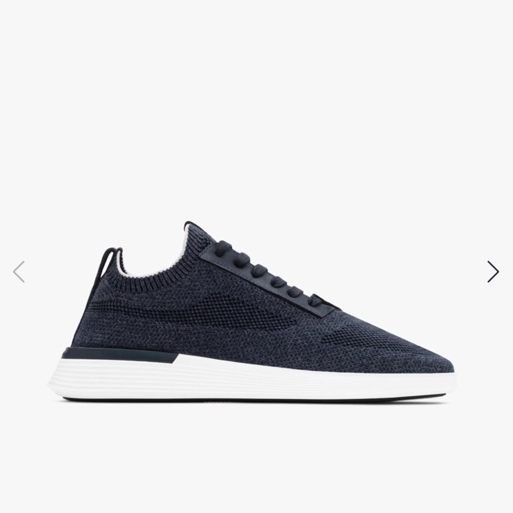 Navy Knit Sneakers for Men